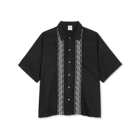 POLAR SKATE CO. - Double P Bowling Shirt Black/White