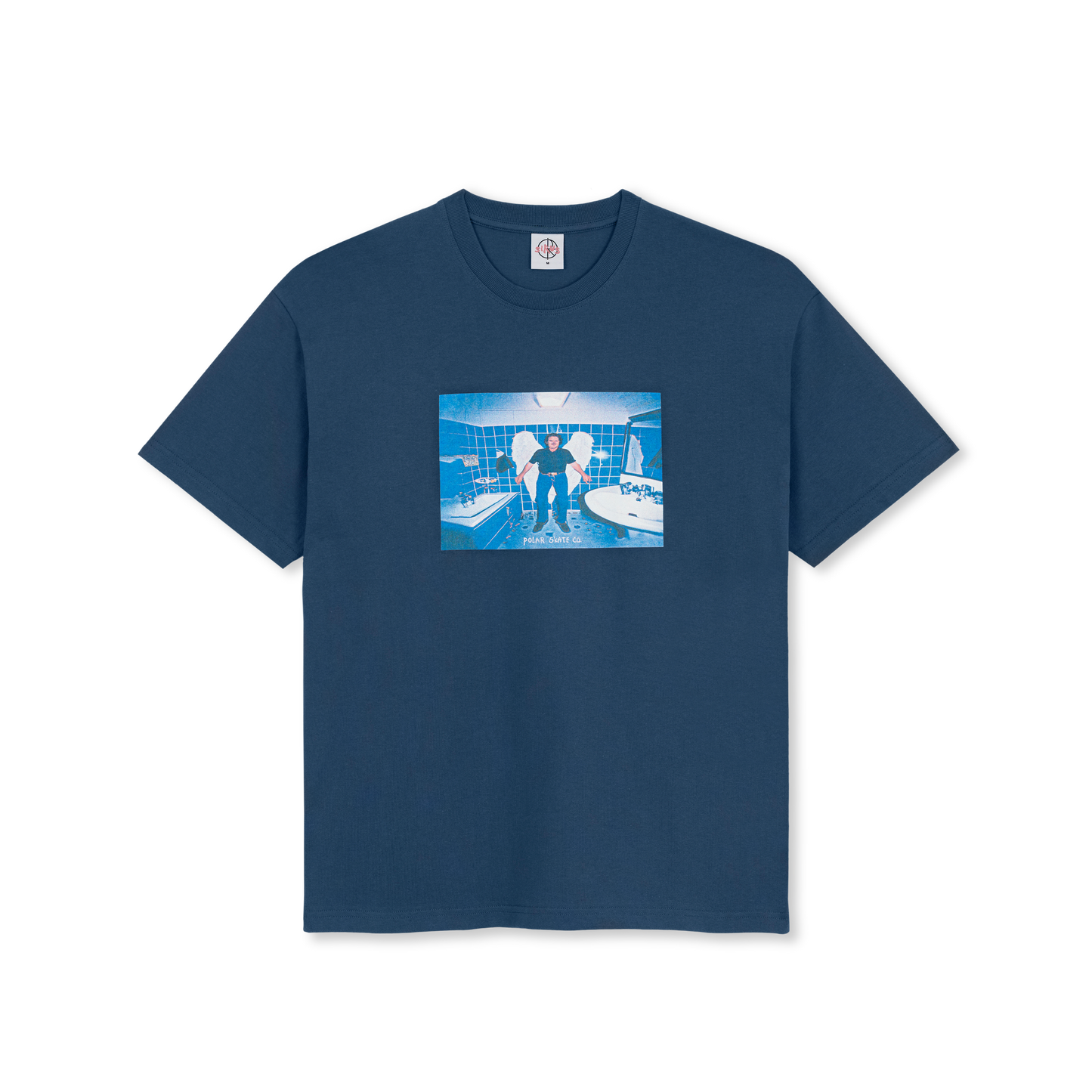 POLAR SKATE CO. - Angel Man Tee Grey Blue