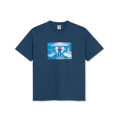 POLAR SKATE CO. - Angel Man Tee Grey Blue