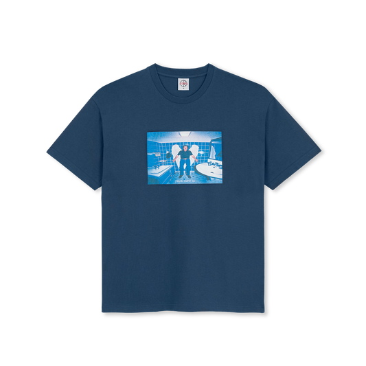 POLAR SKATE CO. - Angel Man Tee Grey Blue