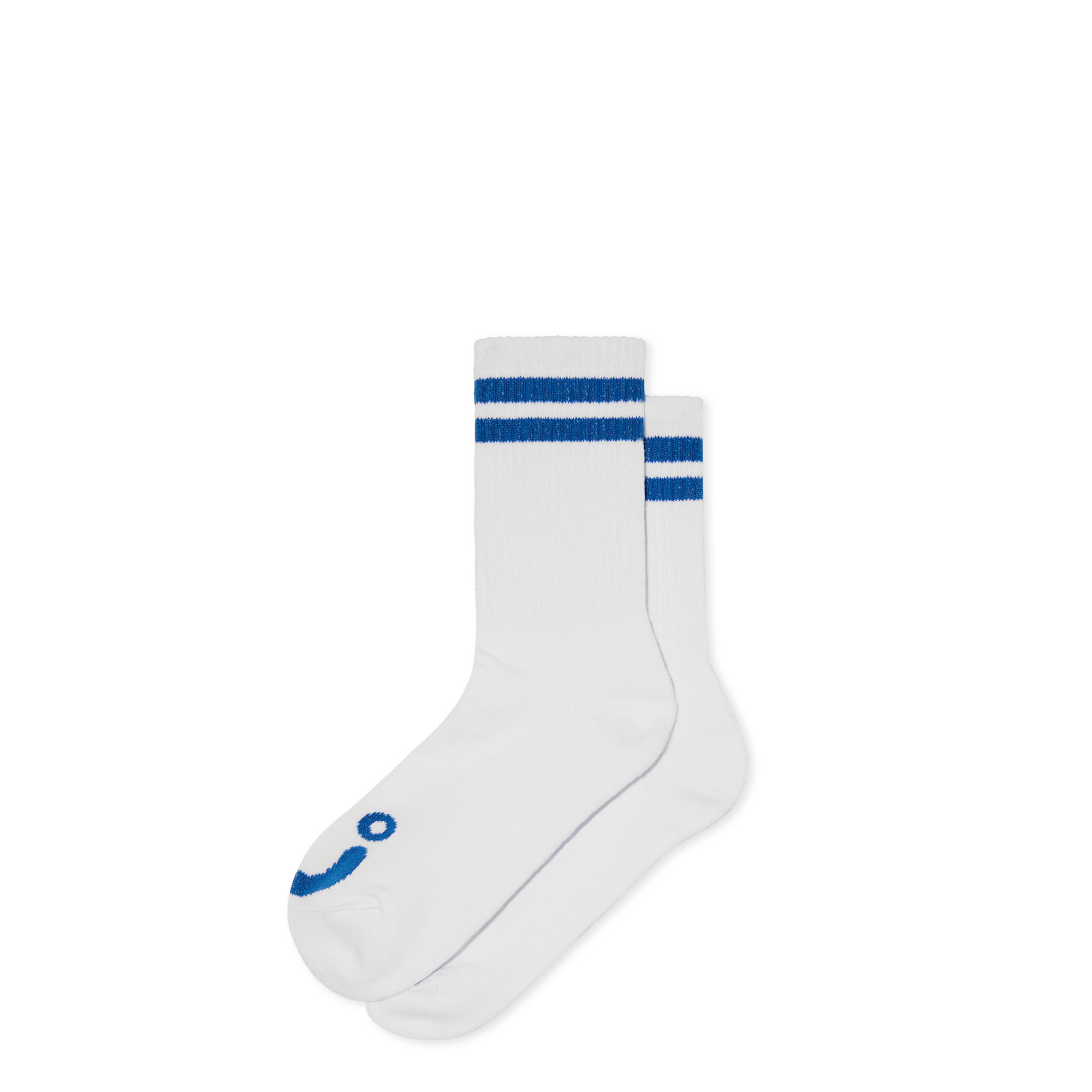 POLAR SKATE CO. - Happy Sad Socks White/Blue