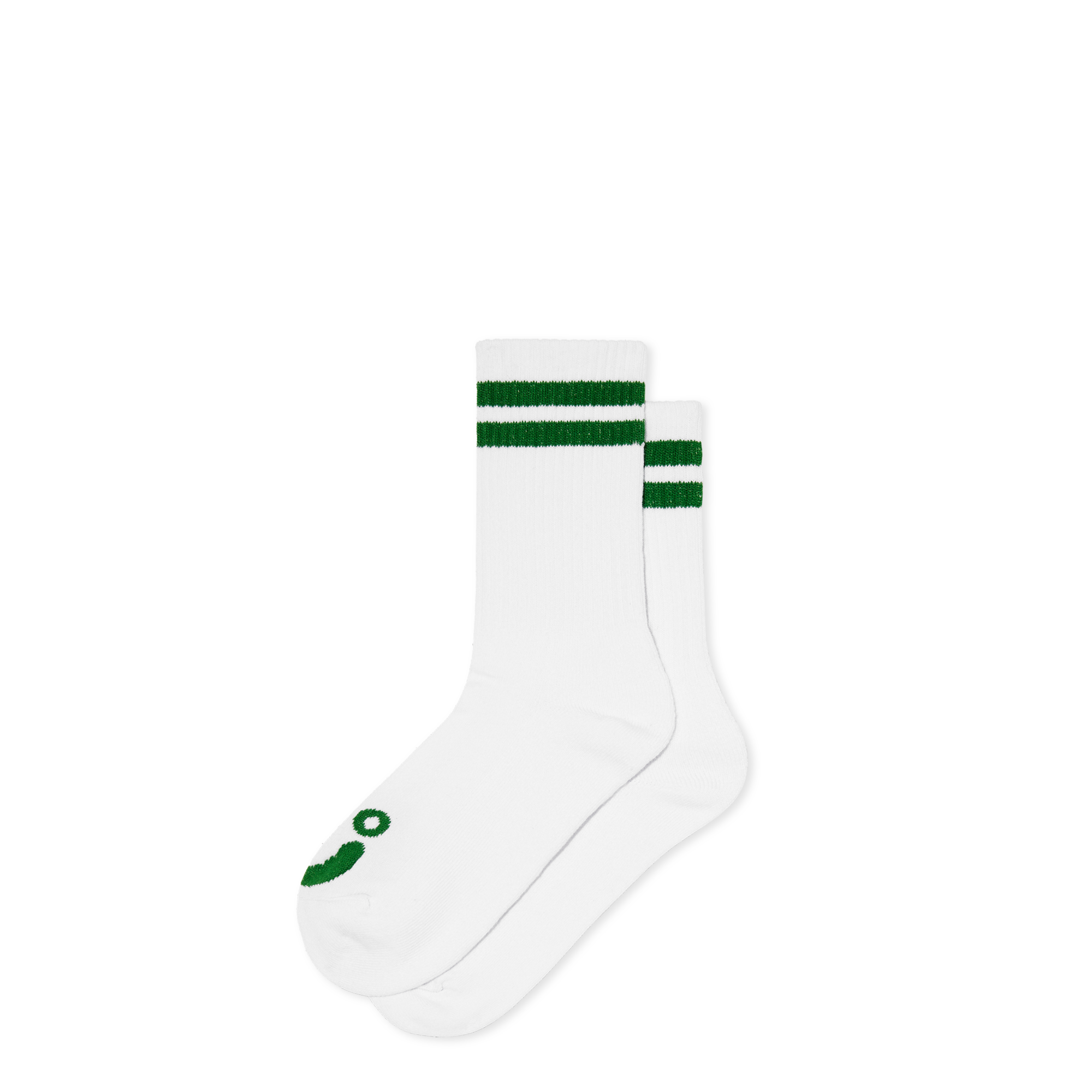 POLAR SKATE CO. - Happy Sad Socks White/Green