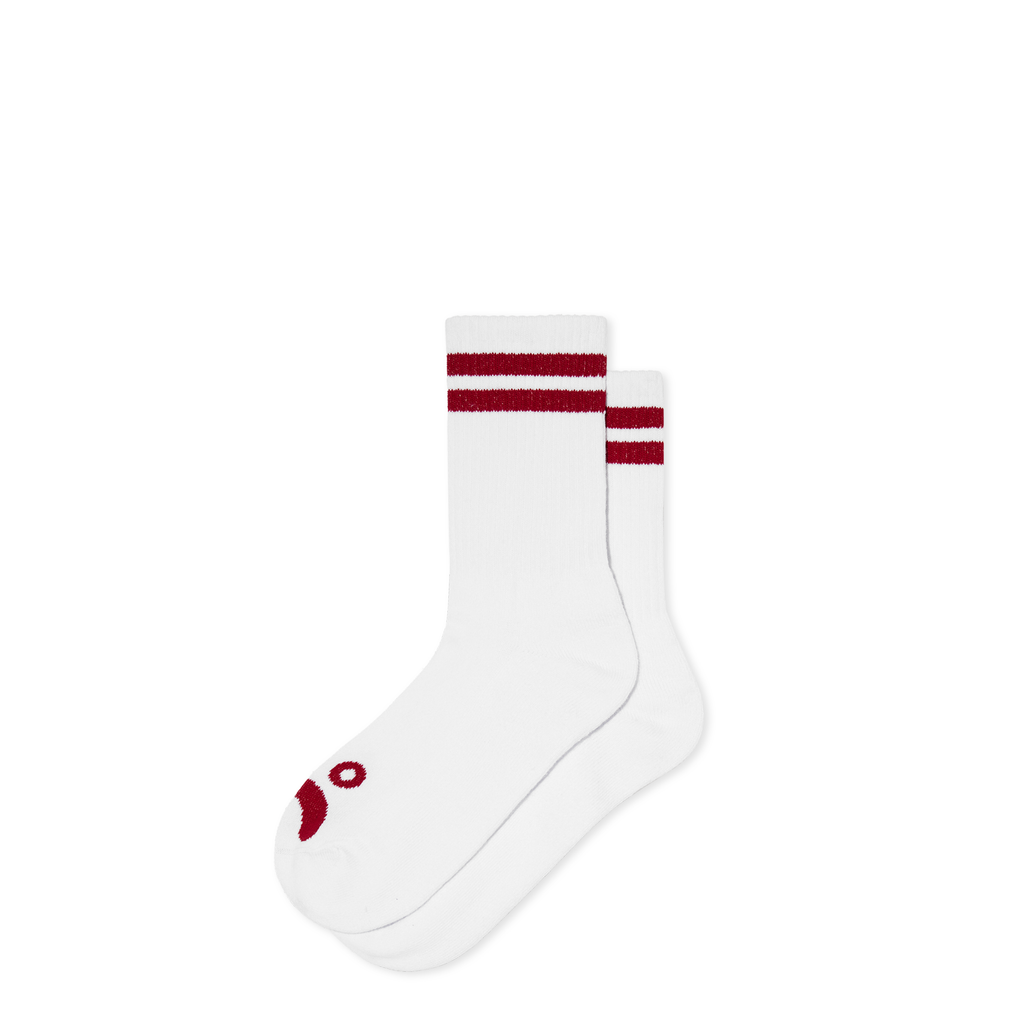 POLAR SKATE CO. - Happy Sad Socks White/Red