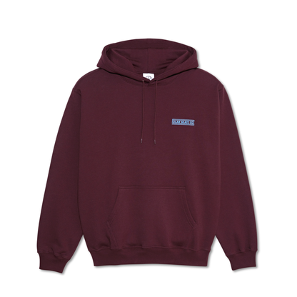 POLAR SKATE CO. - Stretch Logo Dave Hoodie Dark Wine