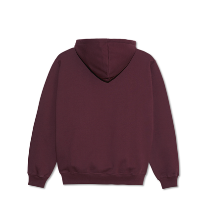 POLAR SKATE CO. - Stretch Logo Dave Hoodie Dark Wine