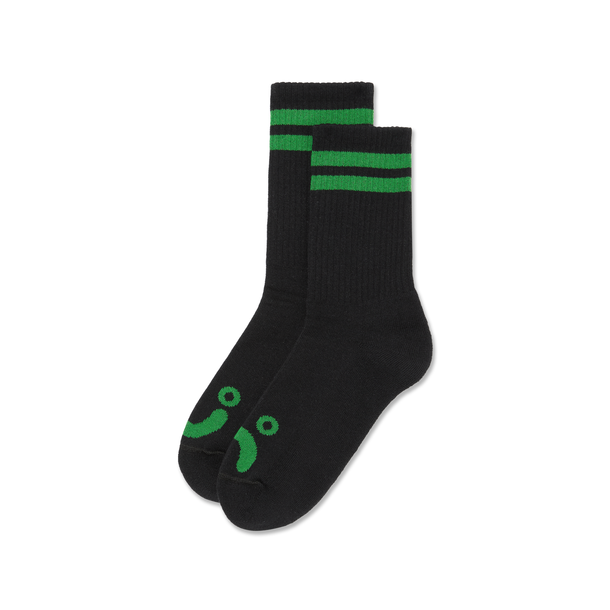 POLAR SKATE CO. - Happy Sad Socks Black/Green