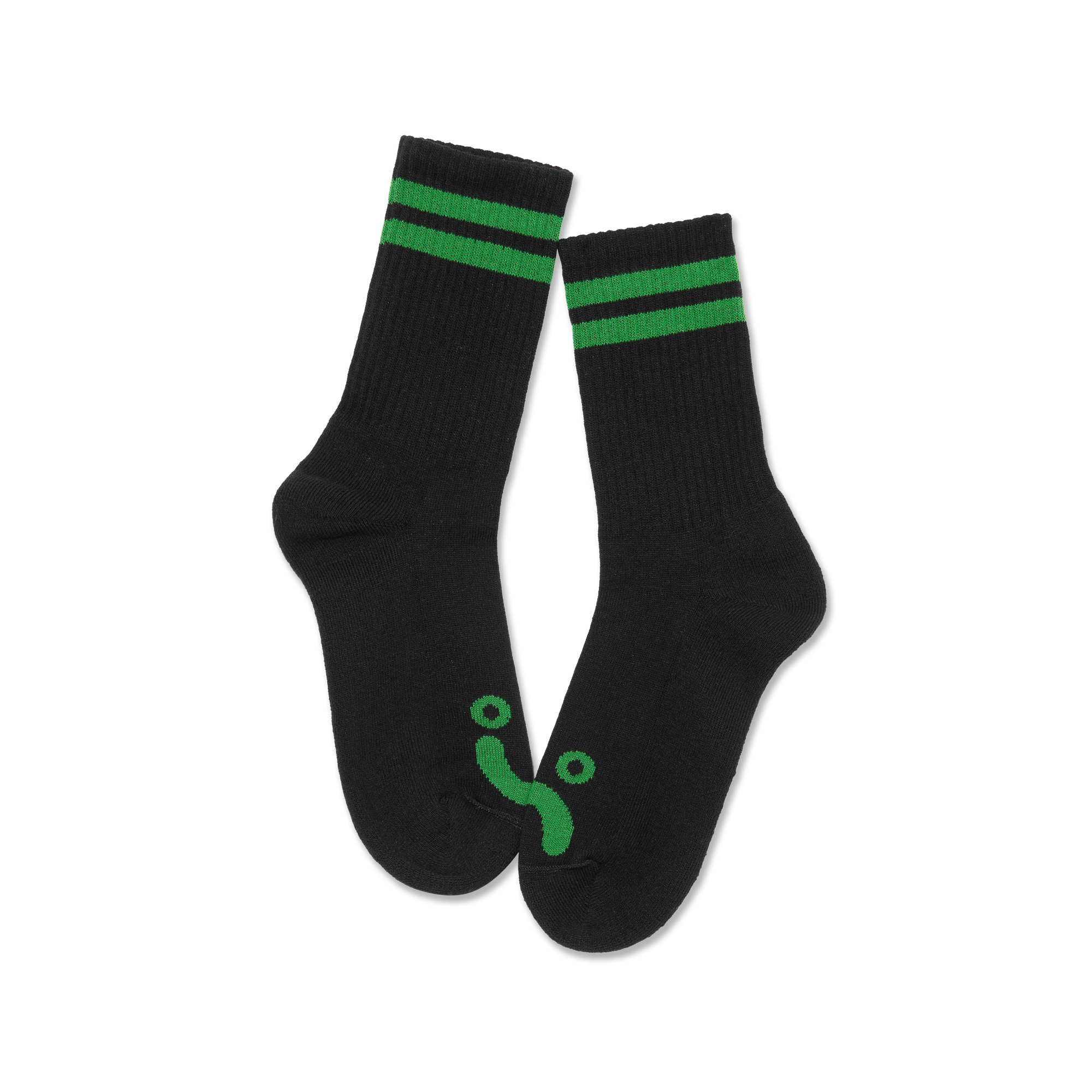 POLAR SKATE CO. - Happy Sad Socks Black/Green