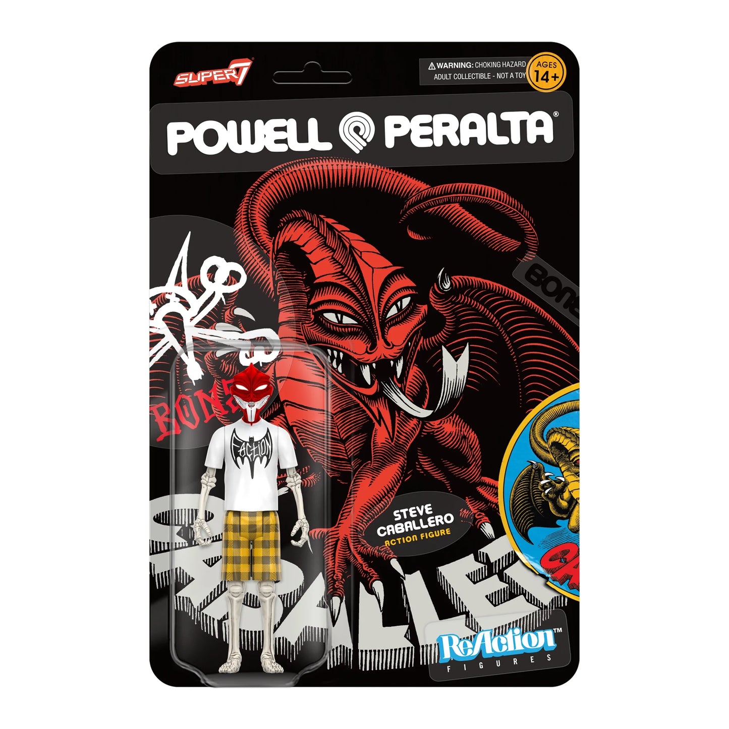 POWELL PERALTA - Super 7 Steve Caballero ReAction Figure Wave 2