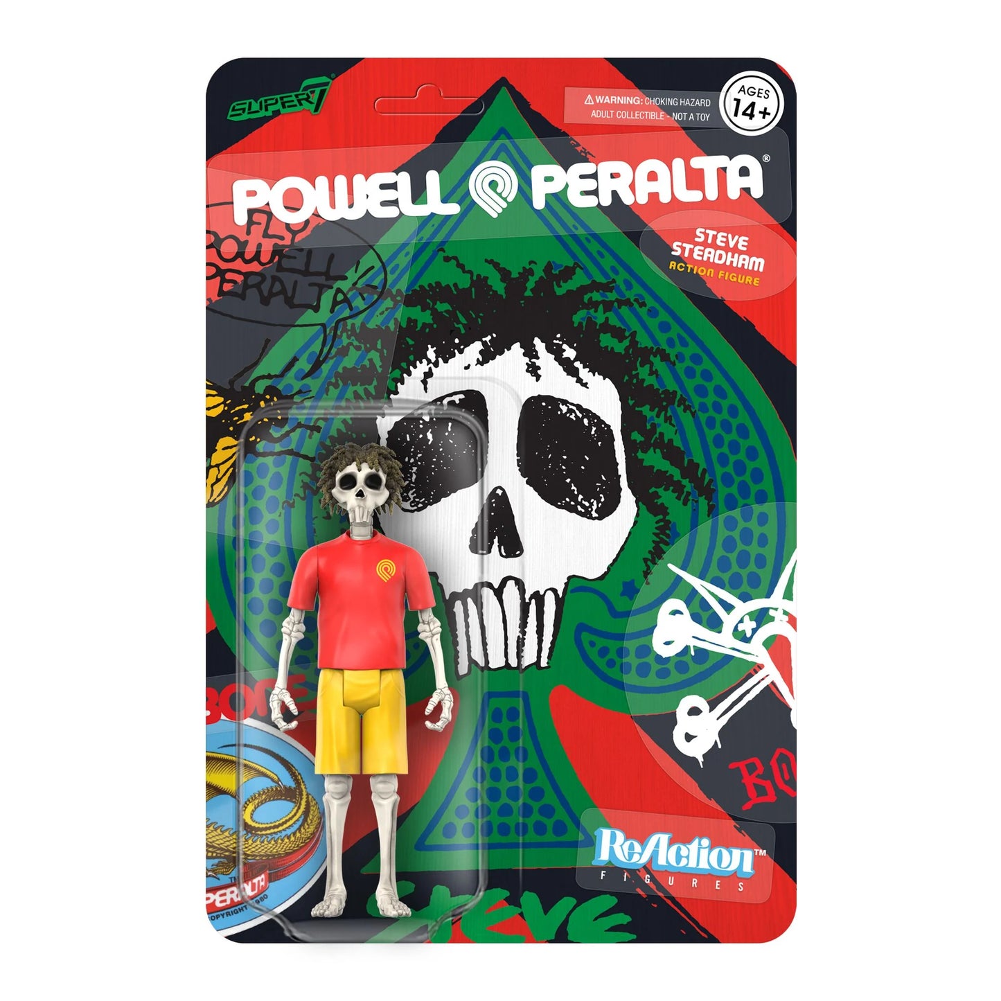 POWELL PERALTA - Super 7 Steve Steadham ReAction Figure Wave 3