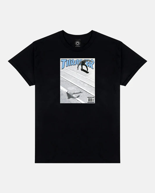 THRASHER - Reynolds Cover Tee. Black