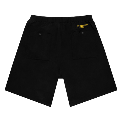 SCI-FI FANTASY - Woven Trim Shorts Black