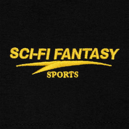 SCI-FI FANTASY - Woven Trim Shorts Black