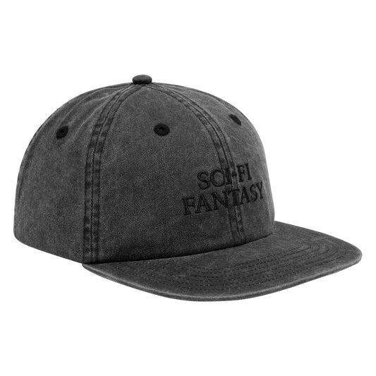 SCI-FI FANTASY - Washed Logo Hat Black