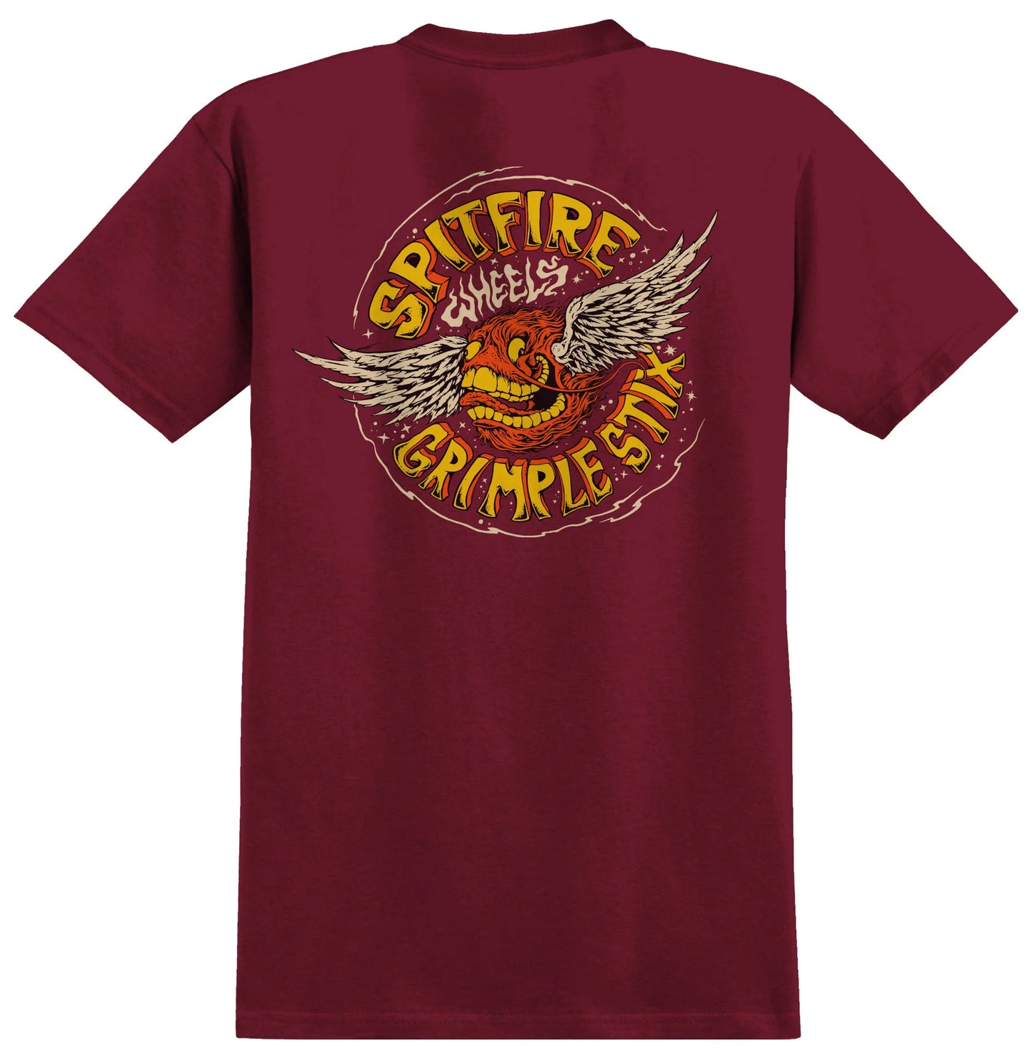 SPITFIRE - Flying Grimple Tee Burgundy