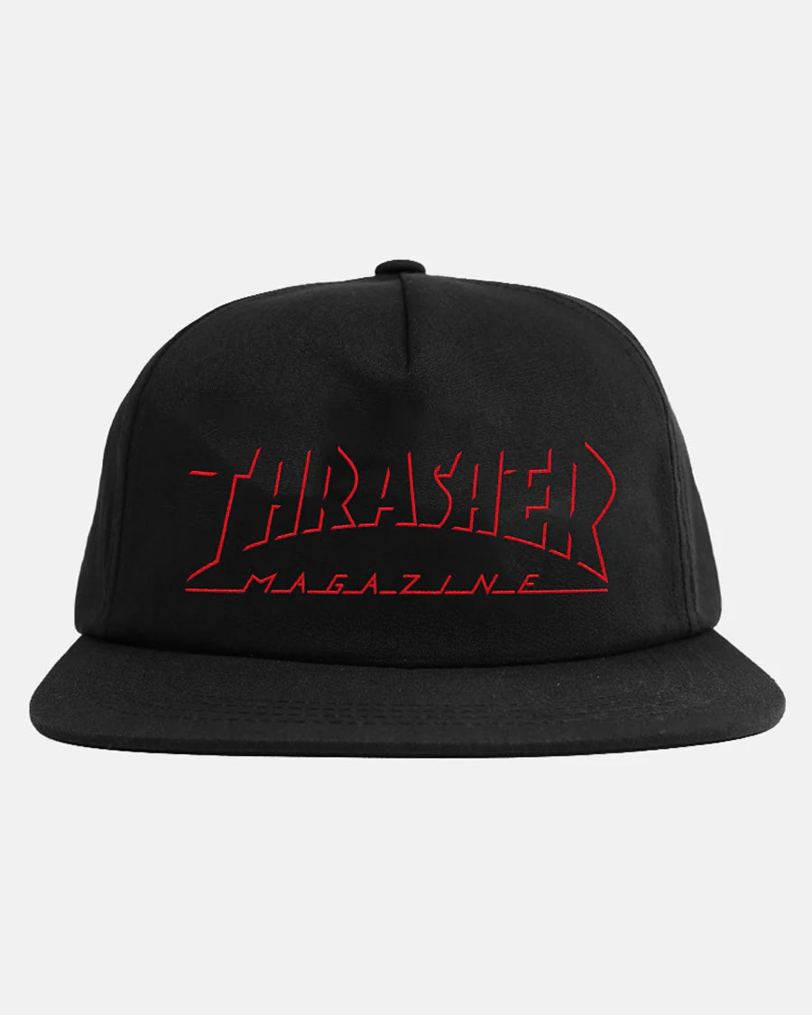 THRASHER - Shadow Mag Logo Snapback Black