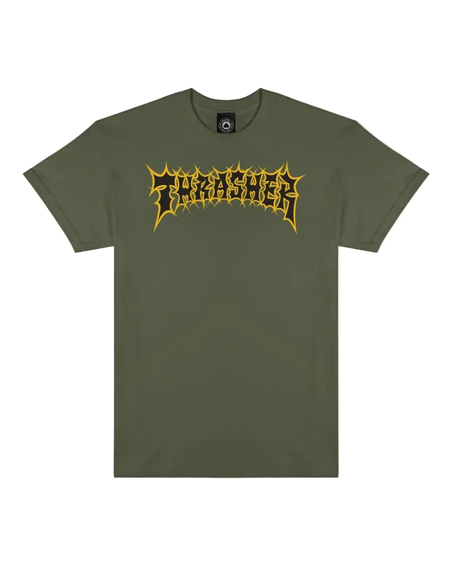 THRASHER - Spikey Tee Military Green