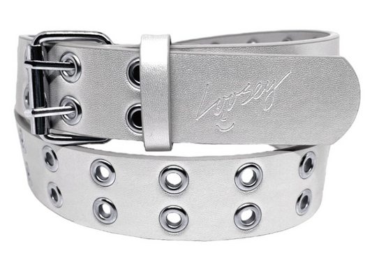LOOSEY - Grommet Belt Silver