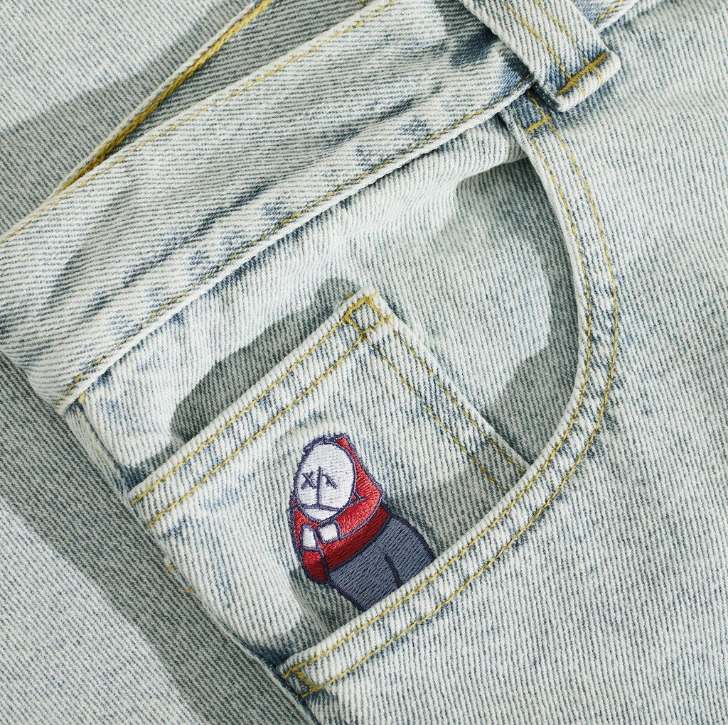 POLAR SKATE CO. - Big Boy Pants Light Blue OG LOGO