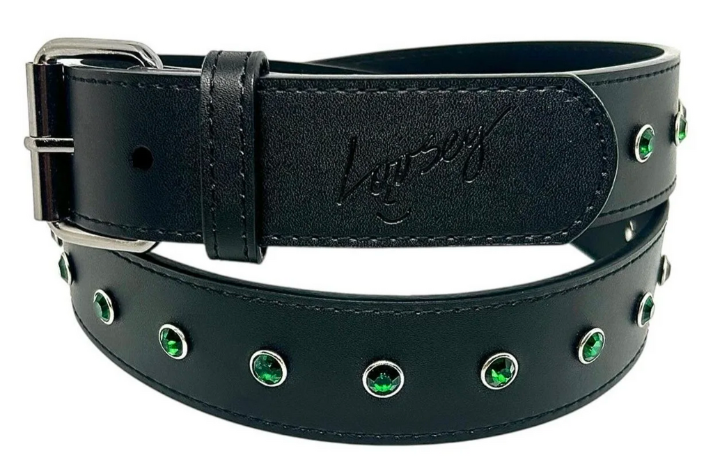 LOOSEY - Black Rhinestone Belt