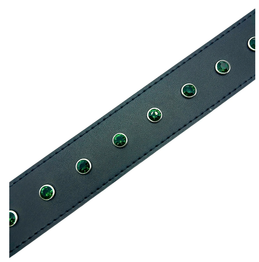 LOOSEY - Black Rhinestone Belt