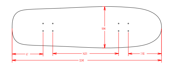 LIMOSINE - Limo Shaped Board 1 Metallic Brown - 9.0