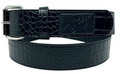 LOOSEY - Black Croc Skin Belt