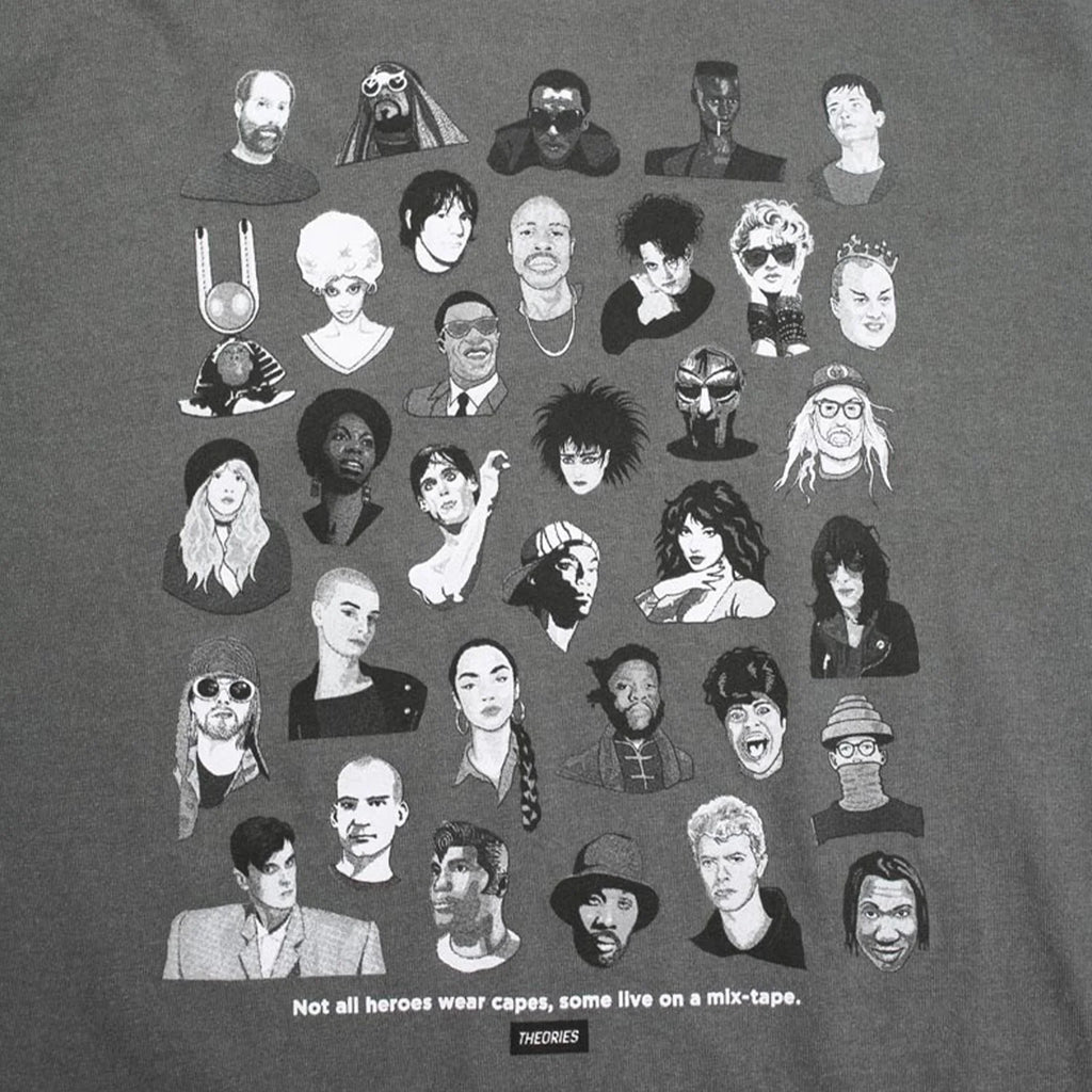 THEORIES - Mixtape Tee Faded Black