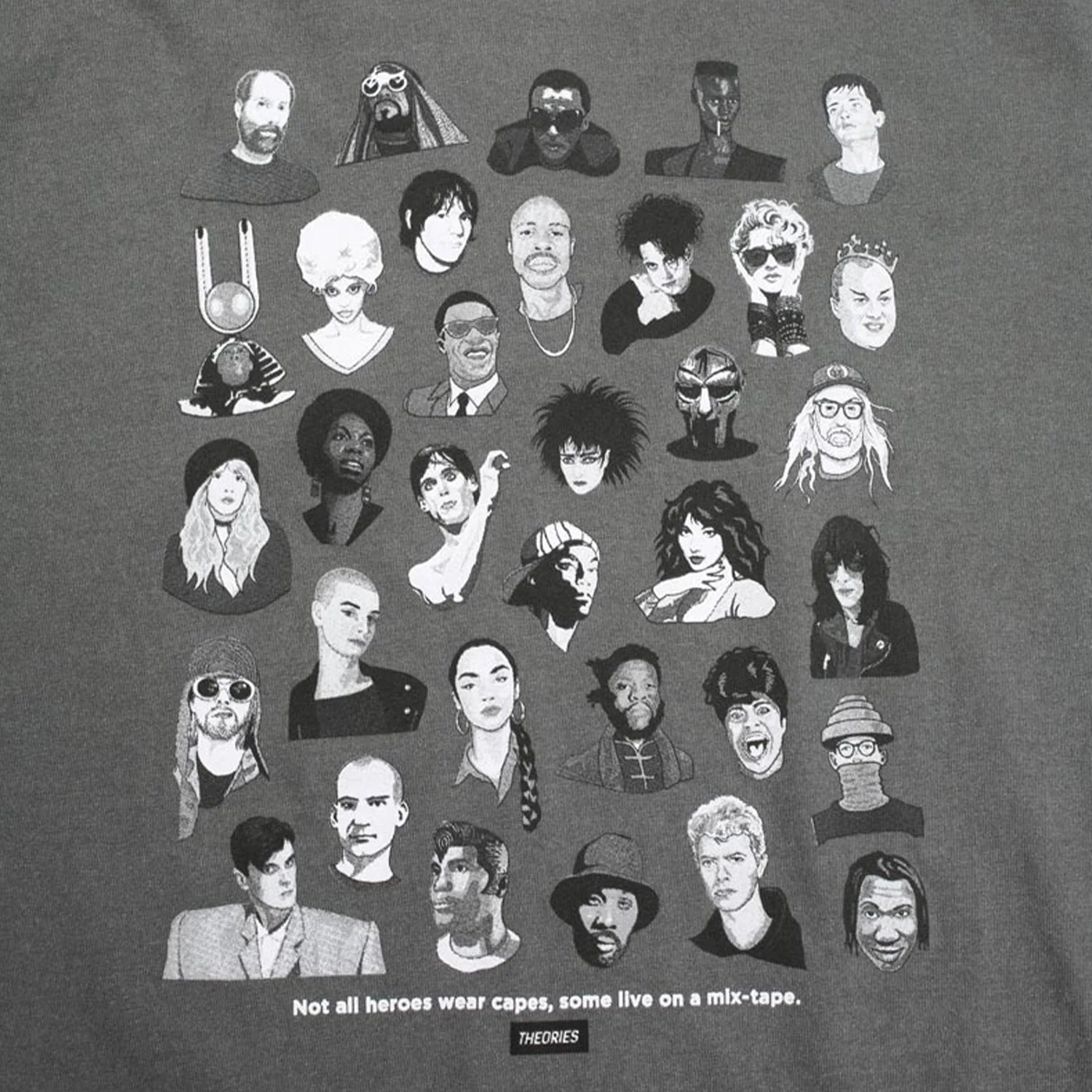 THEORIES - Mixtape Tee Faded Black