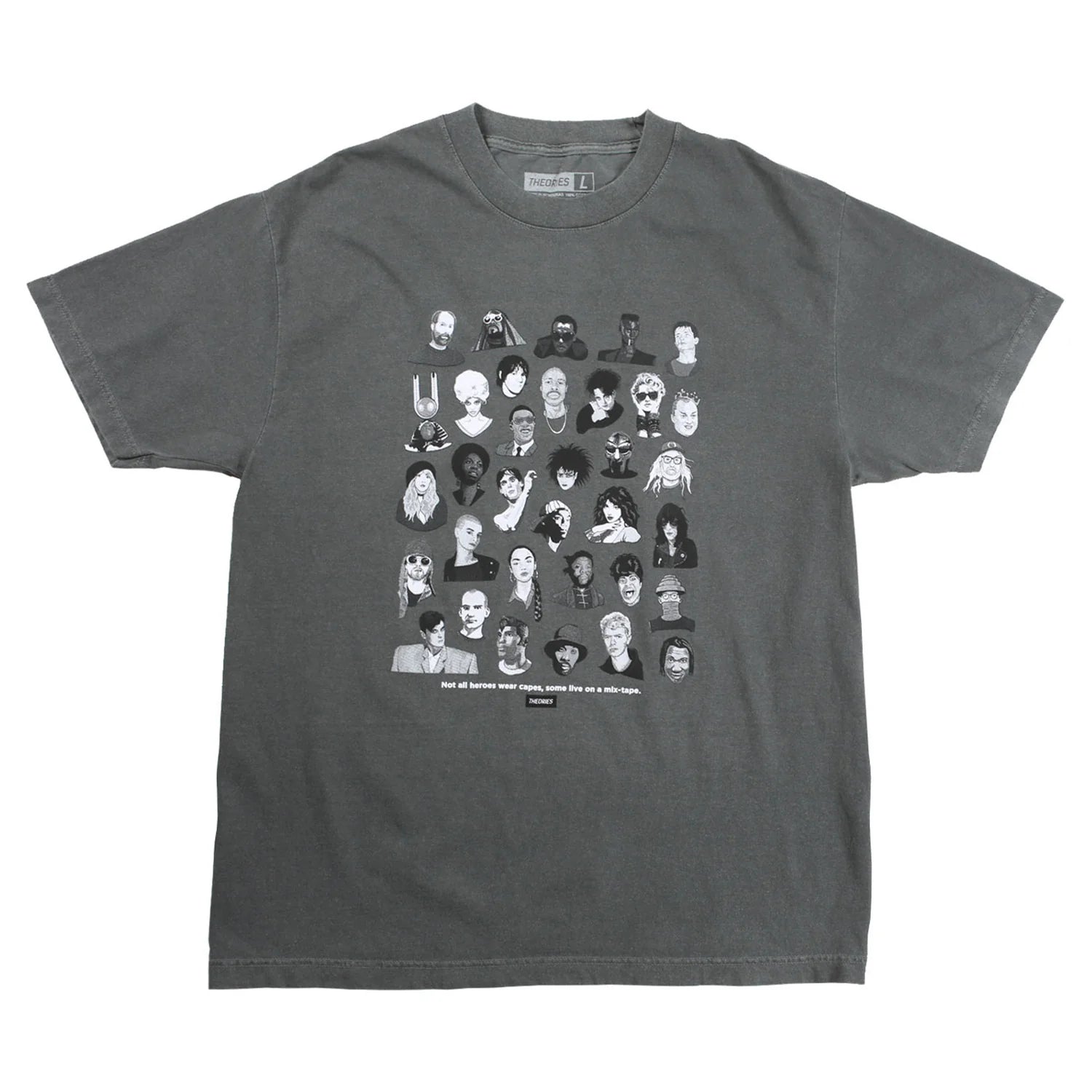 THEORIES - Mixtape Tee Faded Black