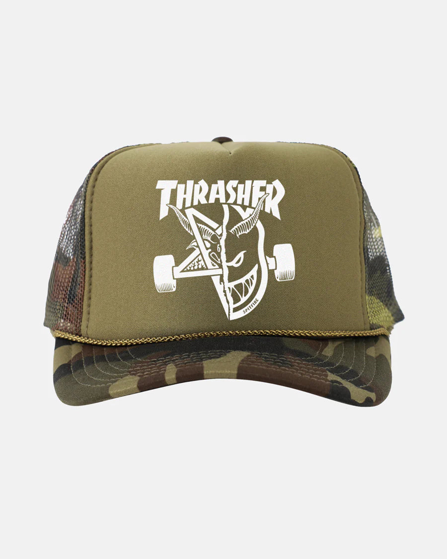THRASHER - Spitfire Thrash & Burn Trucker Camo
