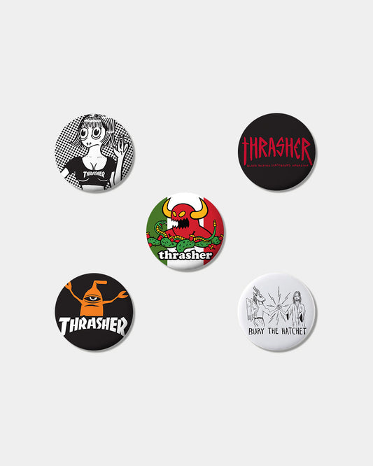 THRASHER - Toy Machine Button Pack