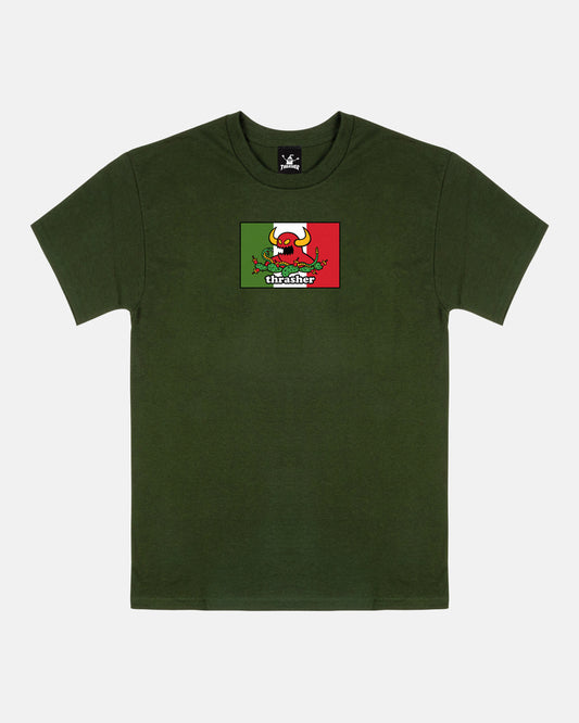 THRASHER - Toy Machine Hecho Tee Forest Green