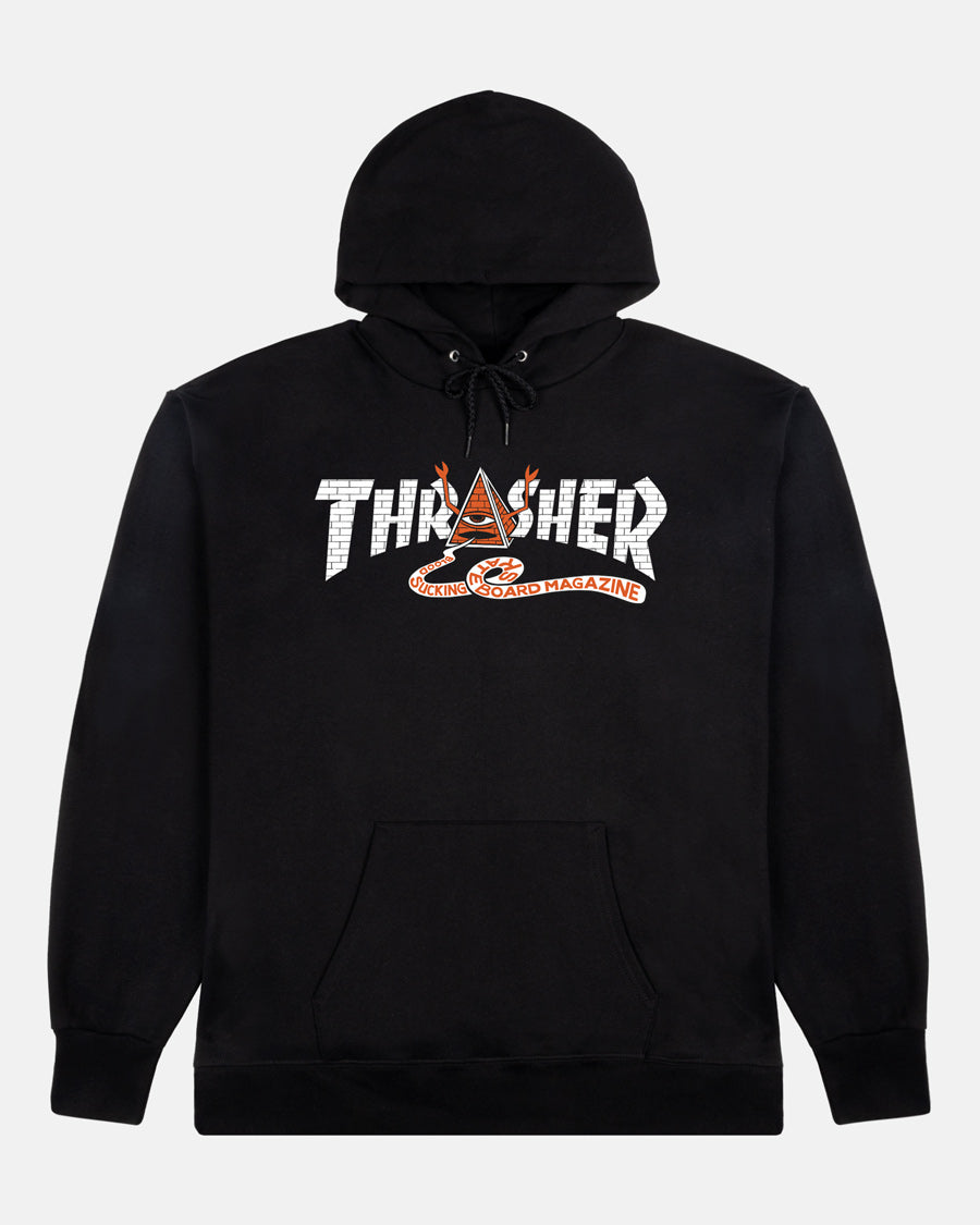 THRASHER - Toy Machine Pyramid Hoodie Black