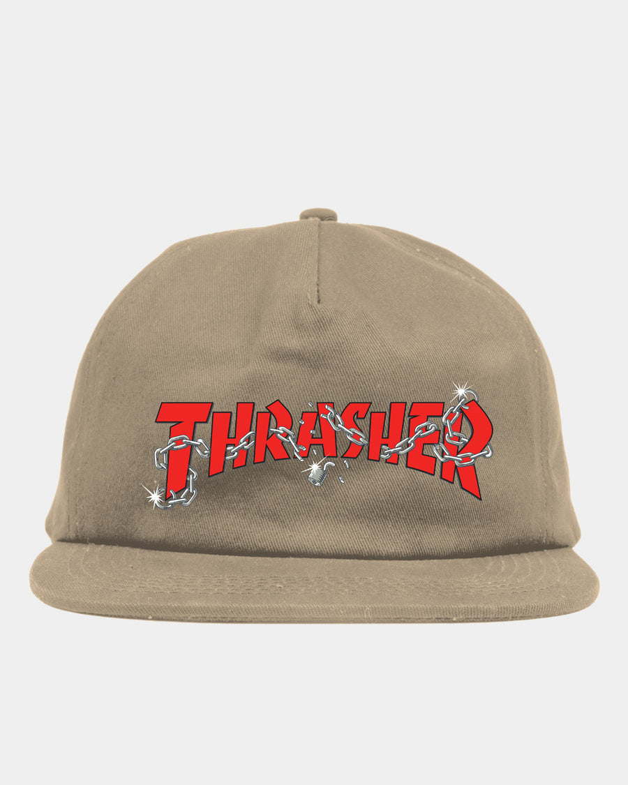 THRASHER - Chains Snapback Khaki