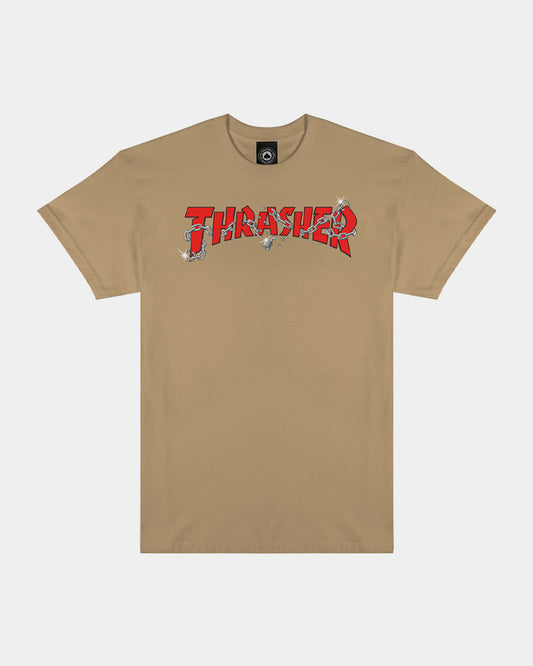 THRASHER - Chains Tee Tan