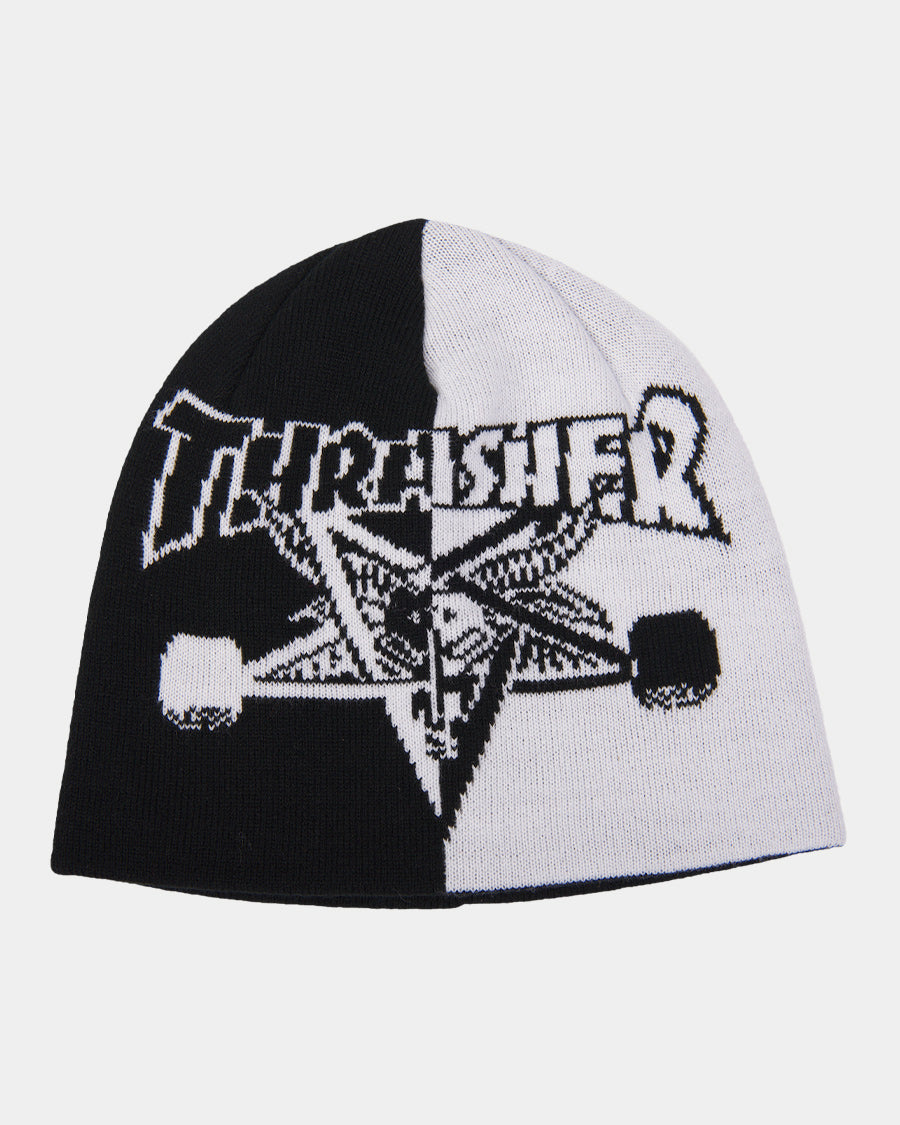 THRASHER - Skate Goat Split Beanie Black/White