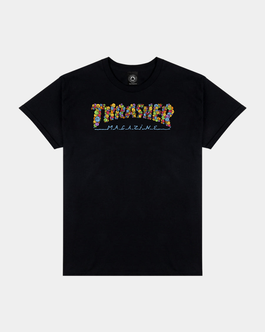 THRASHER - Smile Tee Black