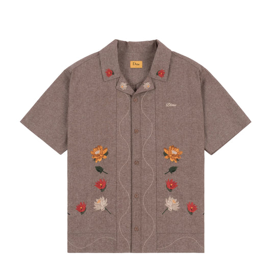 DIME - Lotus Button Up Heather Brown