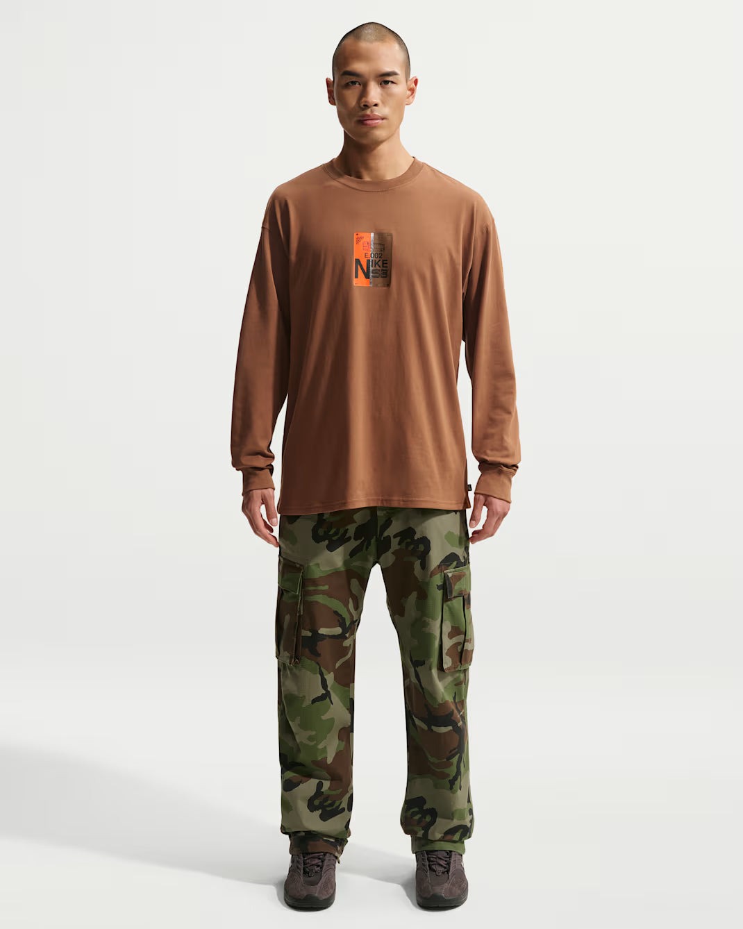 NIKE SB - Muni Long-Sleeve Loose Skate Shirt Brown