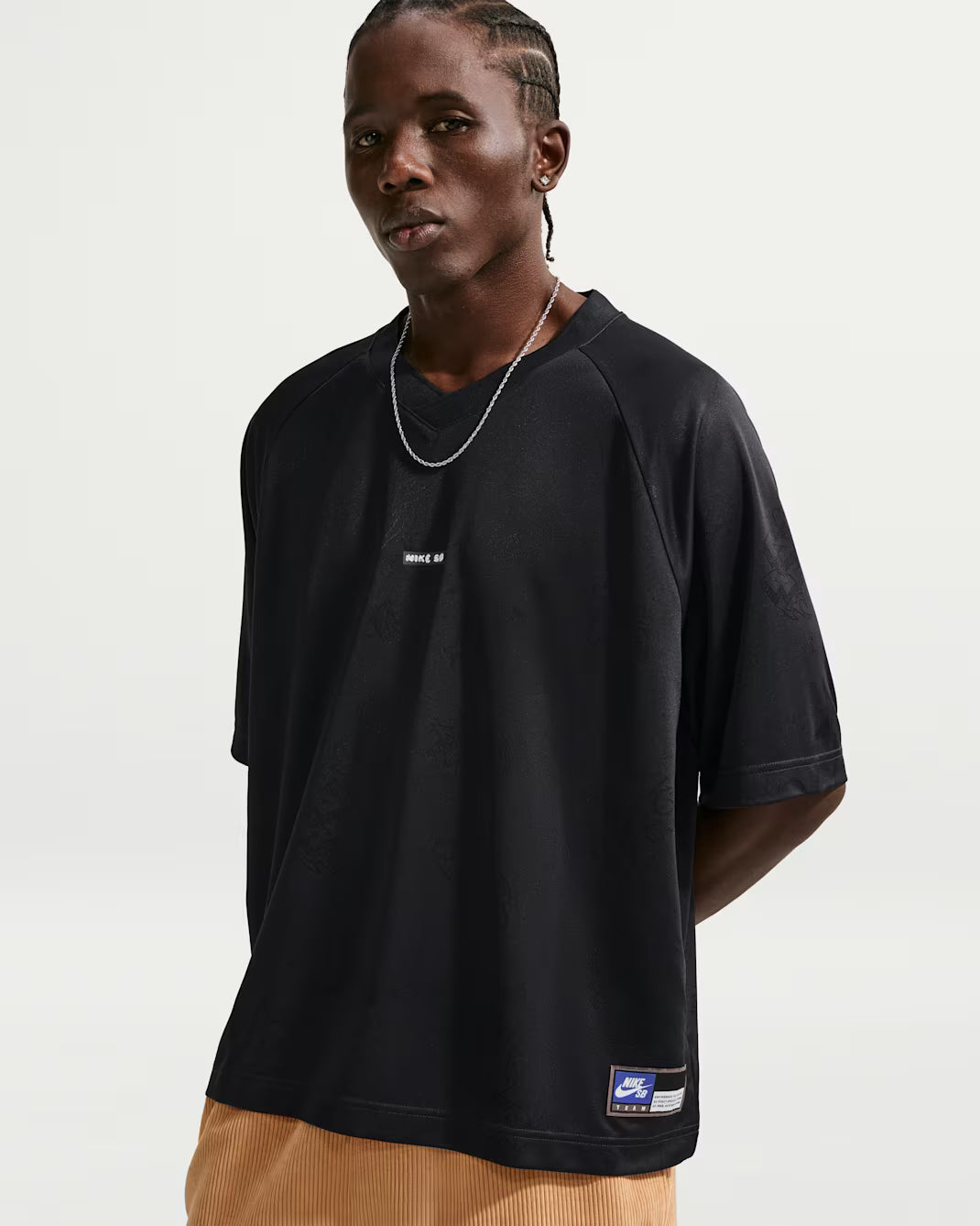 NIKE SB - Jacquard Skate Jersey Top Black