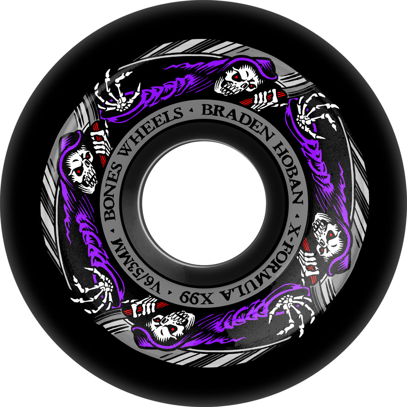 BONES - 53mm X-Formula Hoban Reaper V6 WIdecut Black 99a