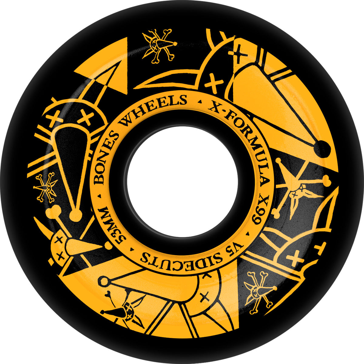 BONES -  53mm Vato Noir Black X-Formula V5 99a