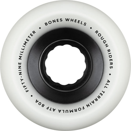 BONES - 59mm ATF Rough Riders White 80a
