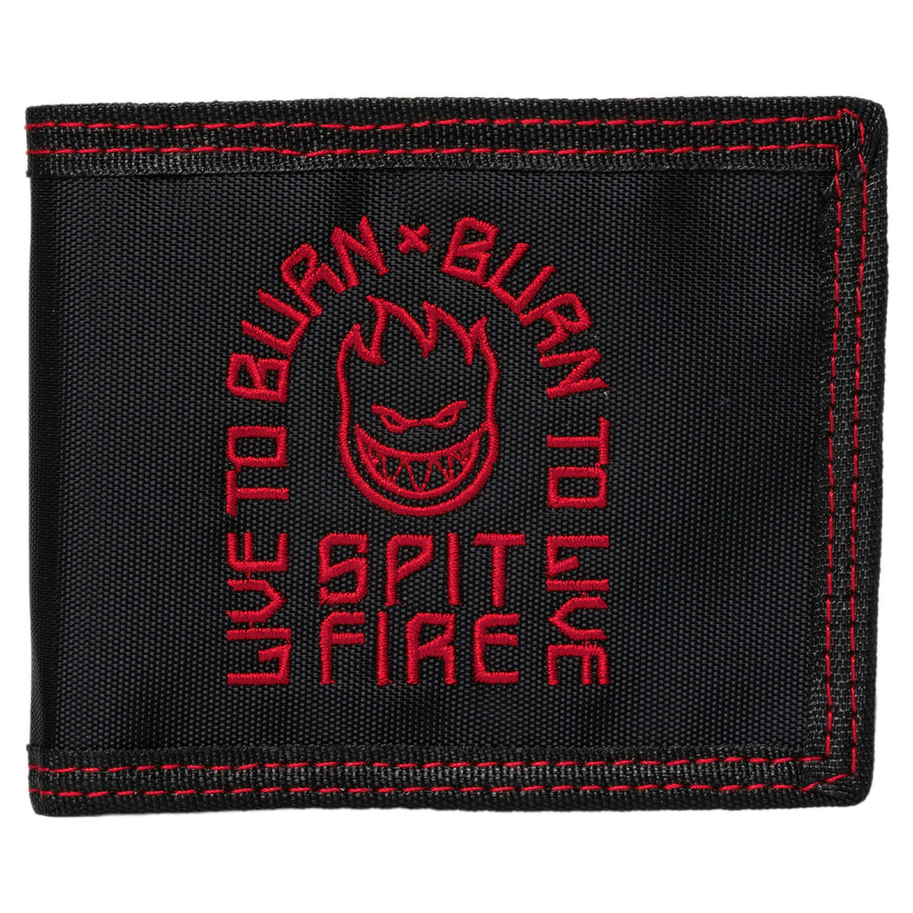 SPITFIRE - Live To Burn Arch Wallet Black