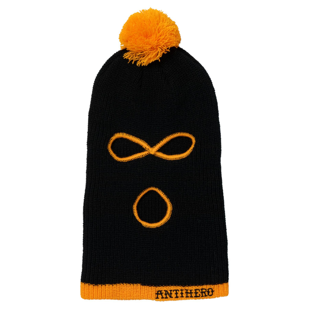 ANTIHERO - Full Face Pomski Beanie Black/Orange