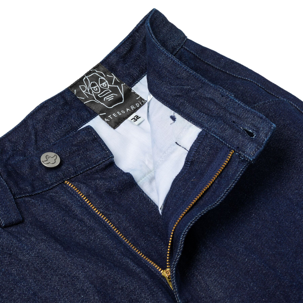 KROOKED - Brush Skript Pants Dark Rinse Wash