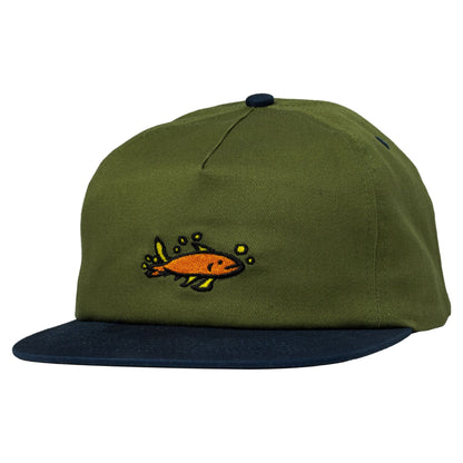 KROOKED - Mermaid Snapback Cap Olive