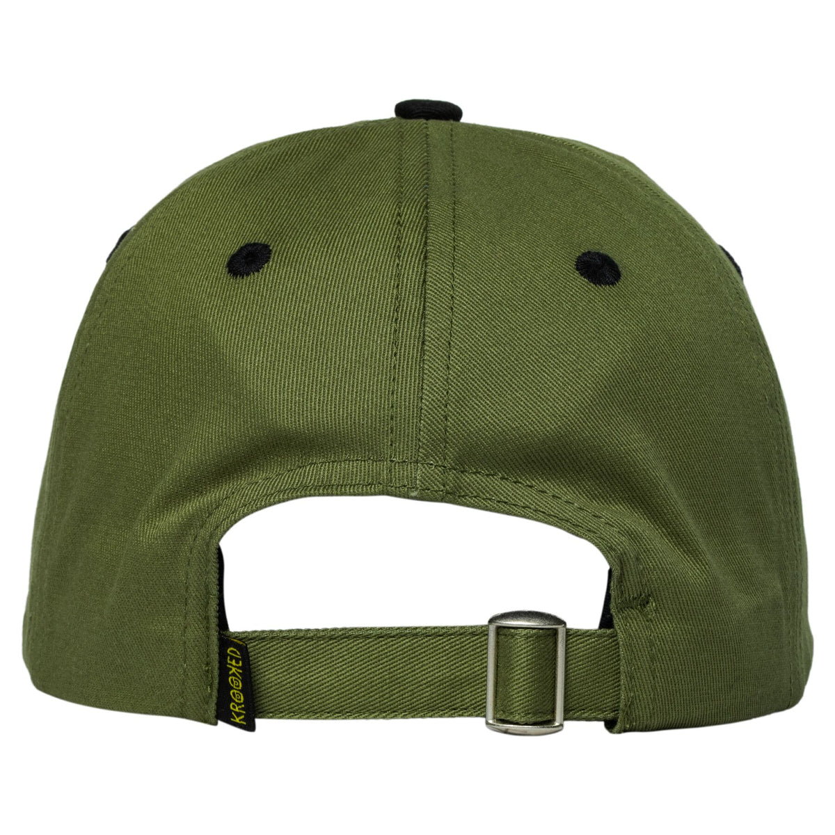 KROOKED - Brush Skript Strapback Olive/Black