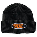REAL - Crushed Cuff Beanie Black/Charcoal