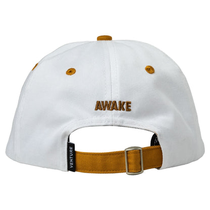 VENTURE - Emblem Strapback Cap White